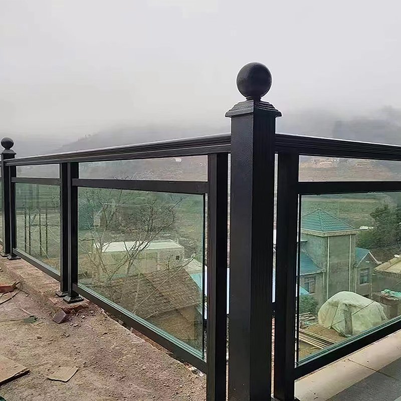 aluminum railing(aluminum+glass)