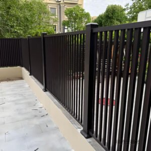 aluminum durable fence for courtyard